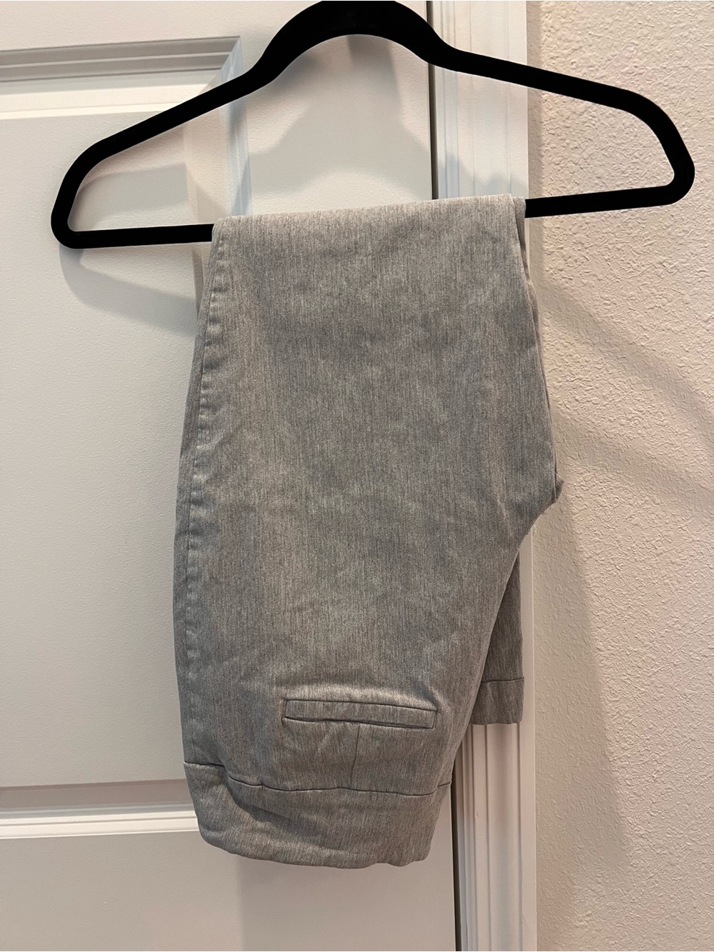Tribal Gray Stretch Pull-On Ankle Dress Pants - Cuffed Workwear - Size 10 - Picture 5 of 15